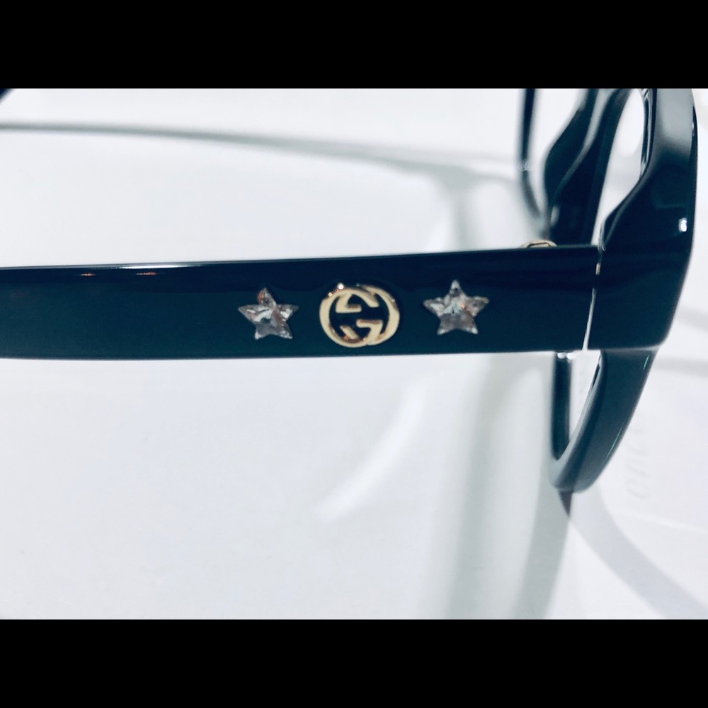 Gucci Eyeglasses Burgundy; Black Cat Eye New 51mm - Picture 5 of 8